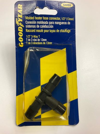 Goodyear 64089 1/2'' 3-Way T Heater Hose T-Connector