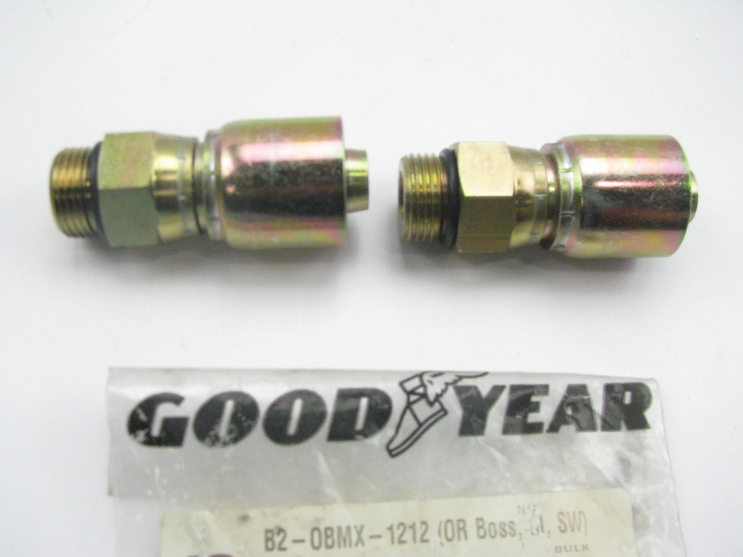 (2) Goodyear G25121-1212 ORB Male Straight Hydraulic Fitting 3/4'' Hose X -12