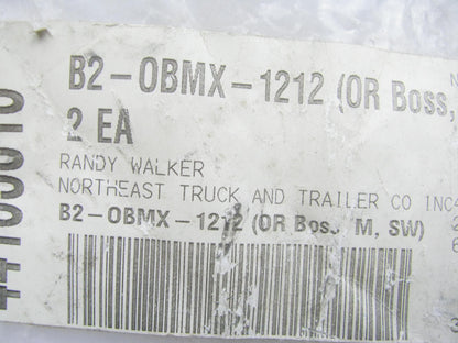 (2) Goodyear G25121-1212 ORB Male Straight Hydraulic Fitting 3/4'' Hose X -12
