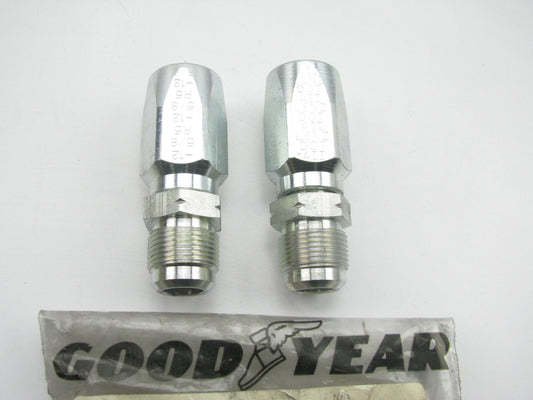 (2) Goodyear FG-SFM-1212 FG Straight SAE 45 Hydraulic Fitting 3/4'' Hose -12 Male