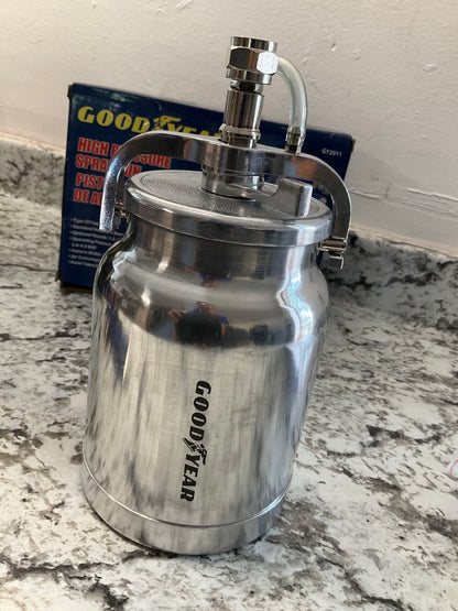 Goodyear GY2011 High Pressure Suction Feed Air Spray Paint Gun 1000cc Paint Cup