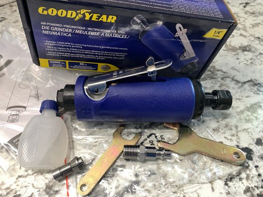 Goodyear GY3427 Air Die Grinder 1/4'', 22,000 RPM Free Speed, 90 PSI