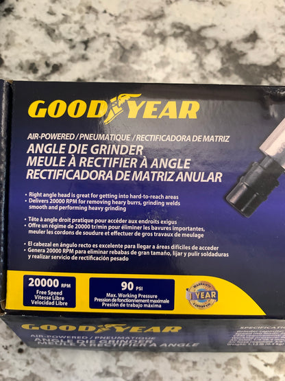 Goodyear GY3428 1/4'' Air Angle Die Grinder