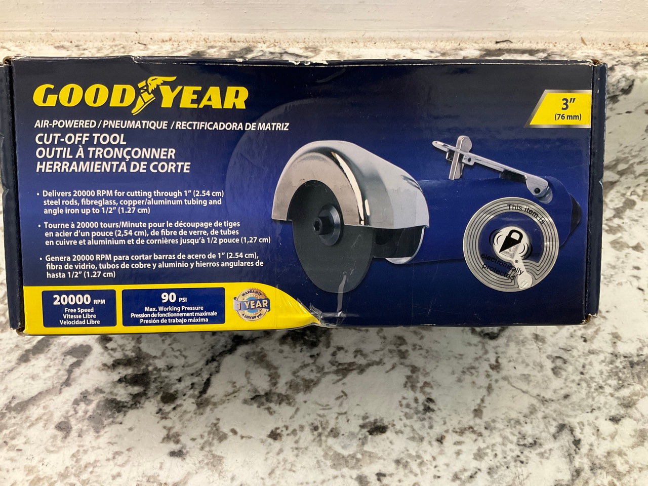 Goodyear GY3431 Air Powered 3'' Cut Off Tool,  20,000 RPM, 90 PSI