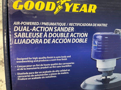 Goodyear GY3432 Air Powered Dual Action 6'' Air Sander 1/4''-18 NPT 4.5CFM 90 PSI