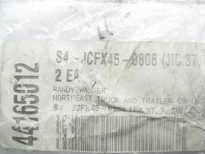 (2) Goodyear S4-JCFX45-0808 Hydraulic Fitting 1/2'' Hose X 1/2'' JIC Female 45 Deg