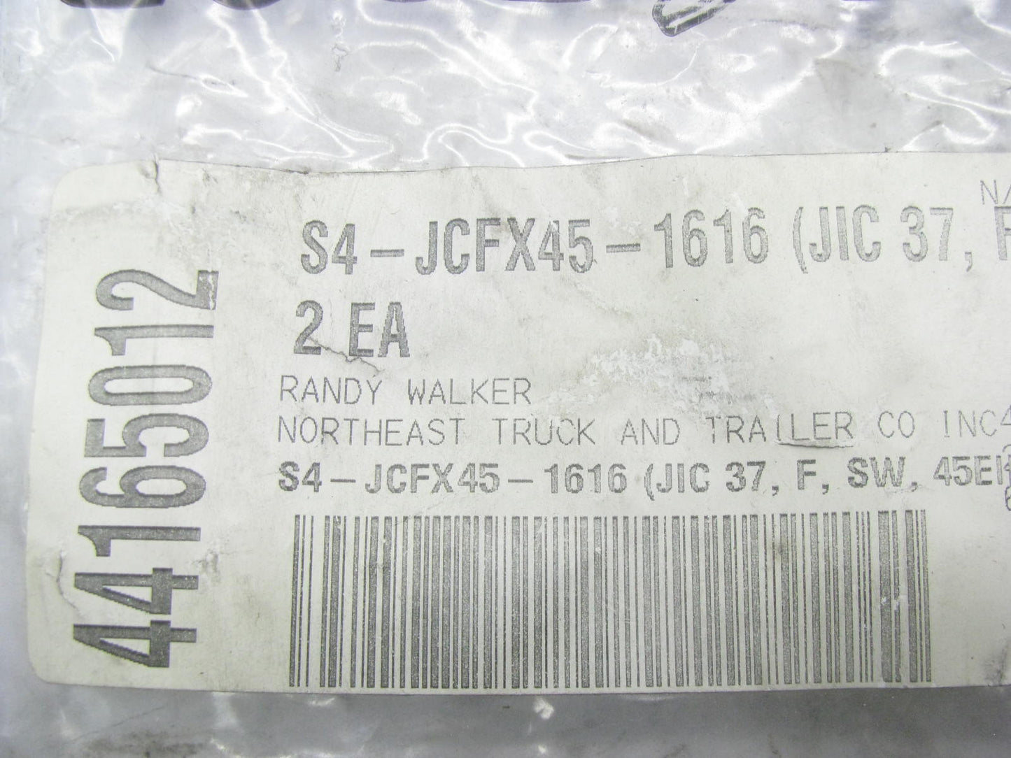 (2) Goodyear S4-JCFX45-1616 Hydraulic Fittings 1'' Hose X 1'' JIC Female 45 Degree