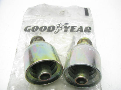 (2) Goodyear S4-JCM-0808 Hydraulic Fittings 1/2'' Hose To 1/2'' JIC Male Straight