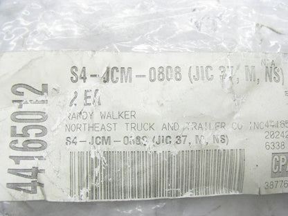 (2) Goodyear S4-JCM-0808 Hydraulic Fittings 1/2'' Hose To 1/2'' JIC Male Straight