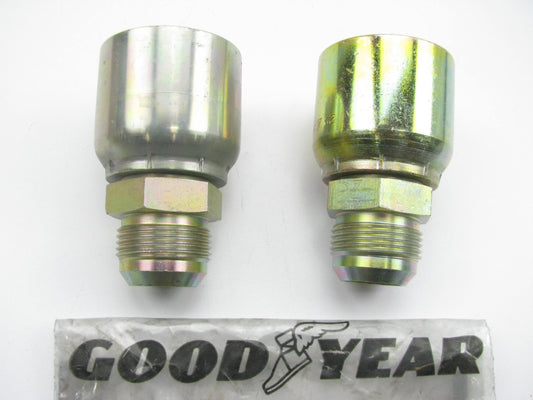 (2) Goodyear S4-JCM-1620 S4 Hydraulic Fitting JIC 1'' Hose Straight -20 Male