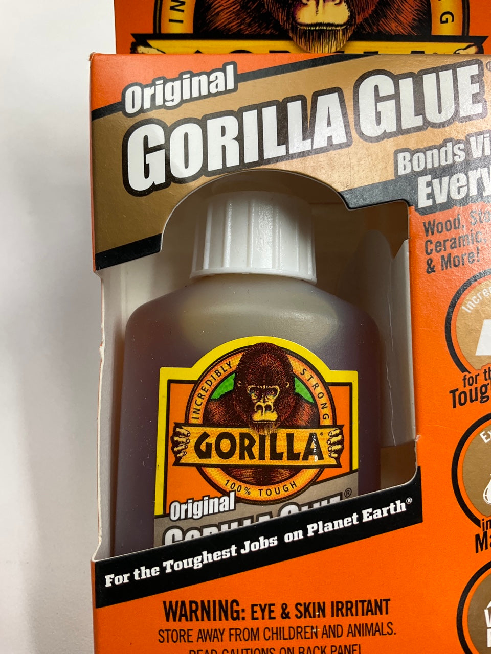 (3) PACK - Original Gorilla 50002 Glue 2oz All-Purpose Adhesive Brown Glue