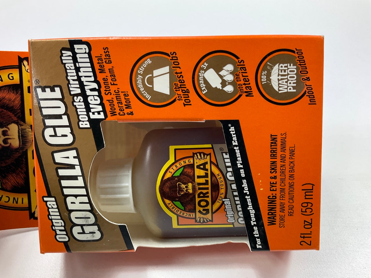 (5) Packs - Gorilla 50002 Original Glue, 2 Oz, Brown