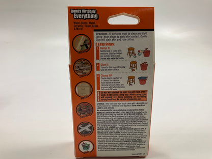 (5) Packs - Gorilla 50002 Original Glue, 2 Oz, Brown