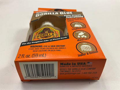 (5) Packs - Gorilla 50002 Original Glue, 2 Oz, Brown
