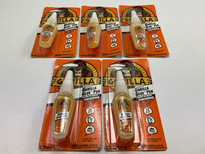 (5) Gorilla 5201103 High Strength White Glue Pen - 0.75 Oz