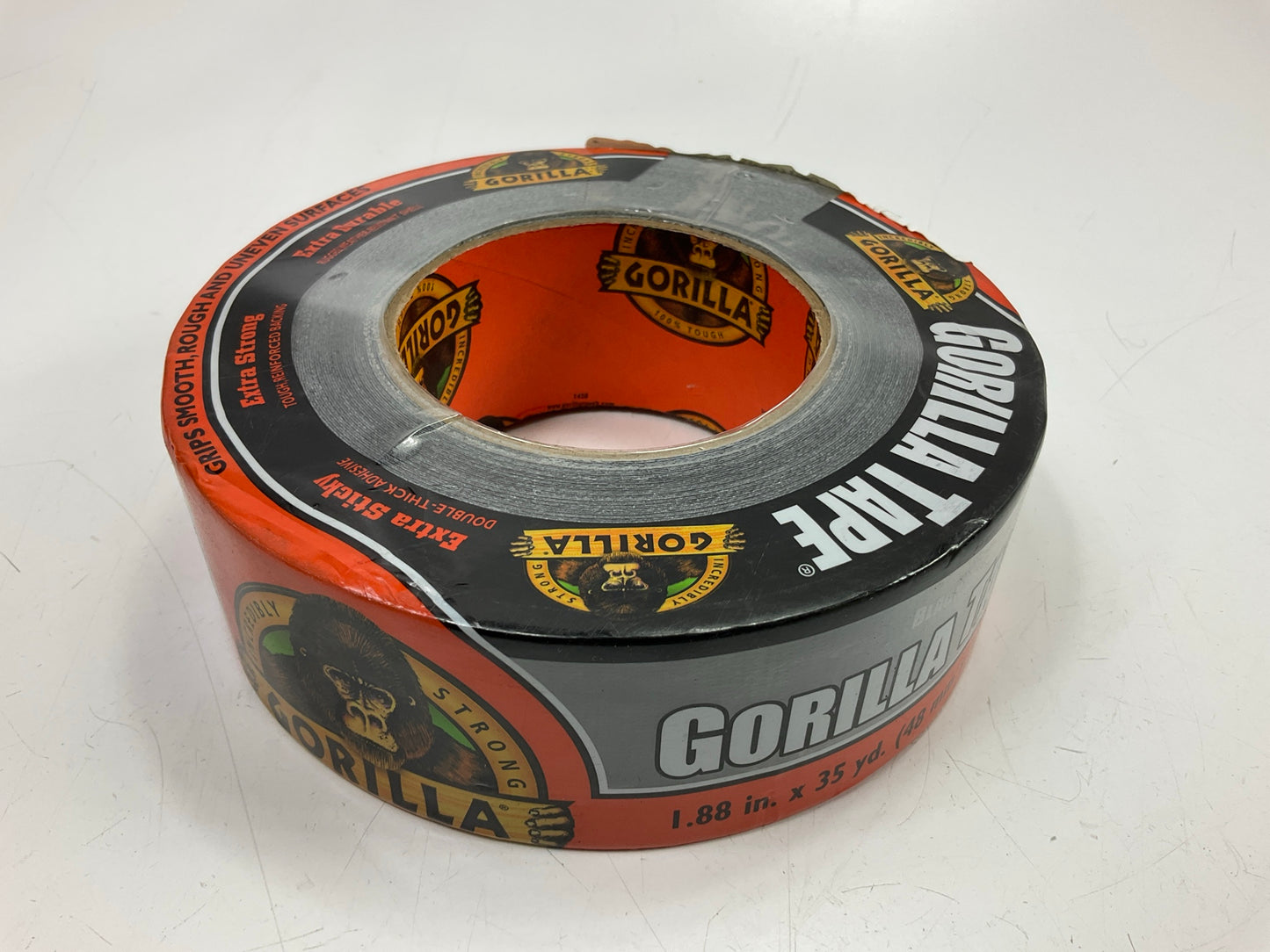 Gorilla 6035120 Black Duct Tape All Weather Duct Outdoor Tape 1.88'' X 35 Yards