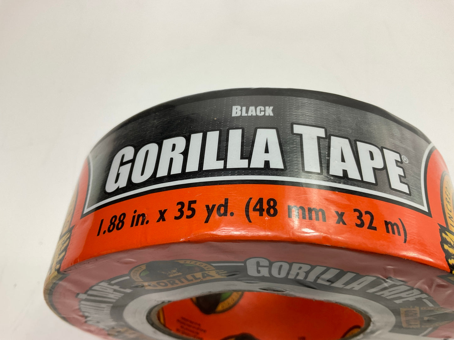 Gorilla 6035120 Black Duct Tape All Weather Duct Outdoor Tape 1.88'' X 35 Yards