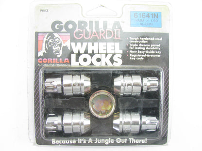 Gorilla 61641N Guard II Wheel Lock Set - Acorn Chrome 14mm X 1.50 Wheel Locks