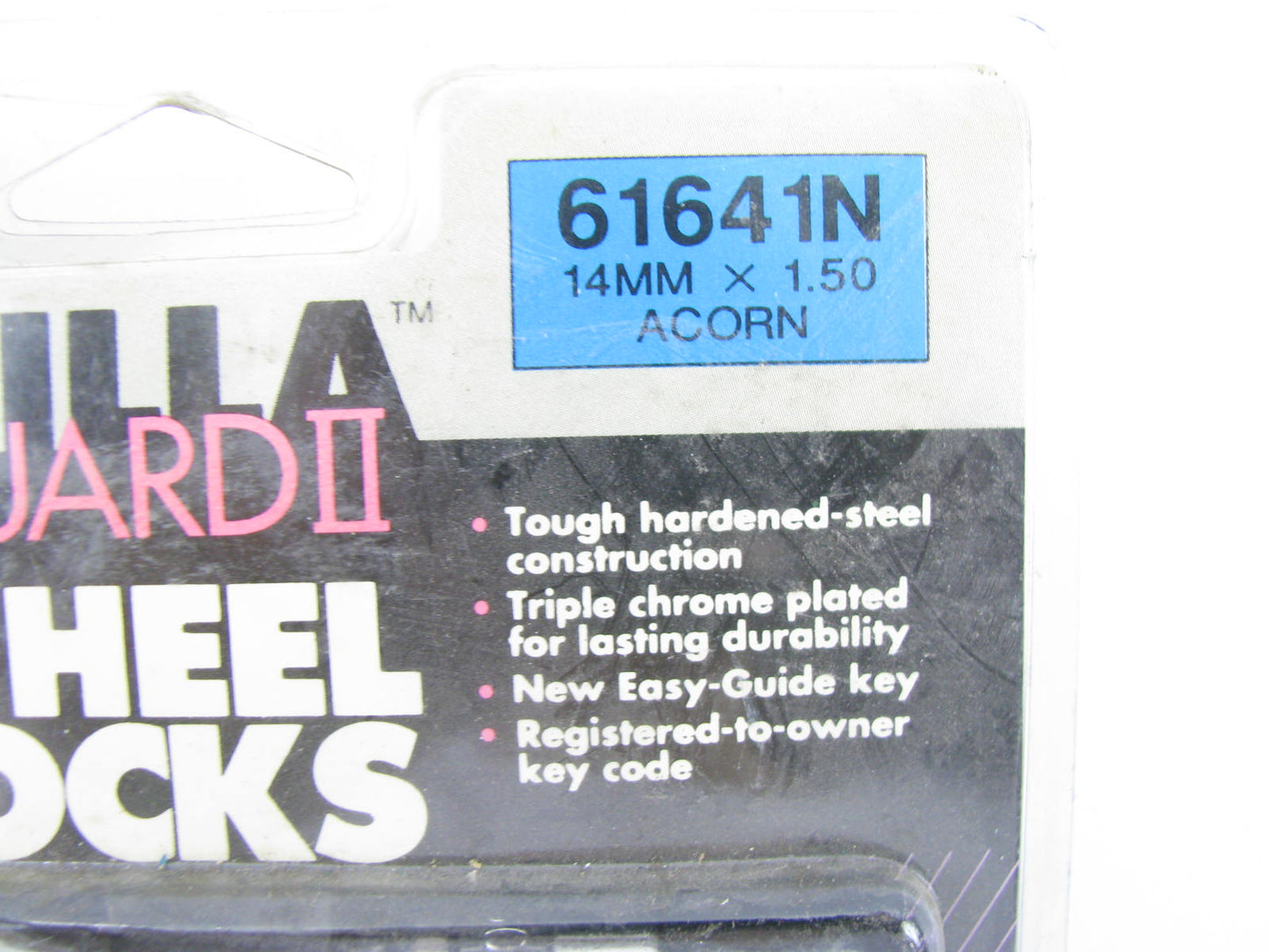 Gorilla 61641N Guard II Wheel Lock Set - Acorn Chrome 14mm X 1.50 Wheel Locks