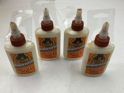 (4) Gorilla 62020 4 Fl. Oz. Wood Glue / Epoxy