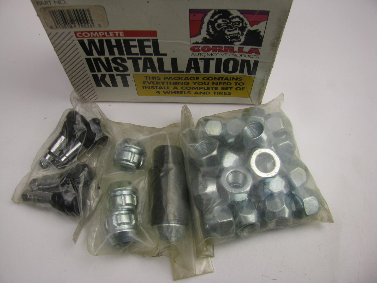 Gorilla 70924 Complete Acorn 6 Lug Nut Wheel Installation Kit, 12MM X 1.25