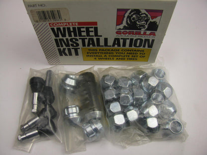Gorilla 70983 Complete Acorn 5 Lug Nut Wheel Installation Kit 1/2'' Thread