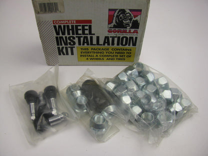 Gorilla 70984  1/2'' 13/16 Hex 60 Degree Wheel Lug Nuts W/ 4 Wheel Locks