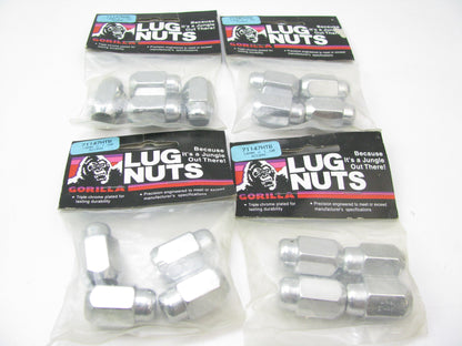 (16) Gorilla 71147HTB Wheel Lug Nuts  14mm X 1.50 Thread 13/16'' (21mm) Chrome