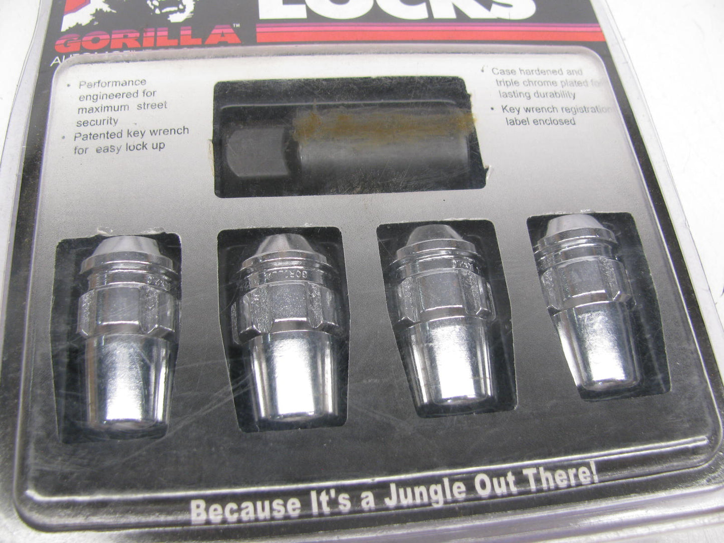 Gorilla 71601N Wheel Locking Lug Nuts 14mm X 2.0 RH, SET Of 4 Lug Nuts W/ Key