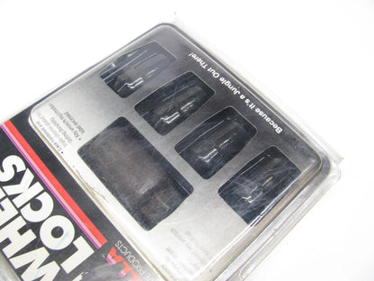 Gorilla 71671NBC Acorn Black Chrome Wheel Locks (7/16'' Thread Size)