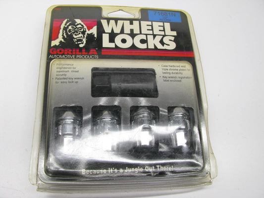 GORILLA 71681N Wheel Lock Acorn Lug Nut Lock 0.50 In. X 20 ( Pack Of 4)