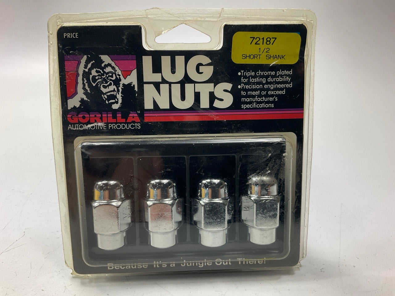 Gorilla 72187 Wheel Lug Nuts 1/2'', Short Shank, 4 / Pack