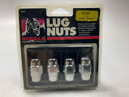 Gorilla 72187 Wheel Lug Nuts 1/2'', Short Shank, 4 / Pack