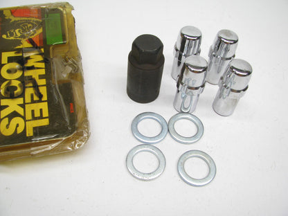 GORILLA 75691N Wheel Locks 9/16'' CHROME Duplex Mag, 4 Pack