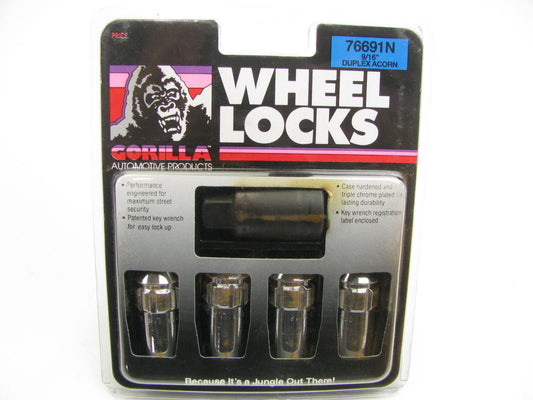 Gorilla 76691N Wheel Lock Set Kit - 9/16'' Thread Duplex Acorn