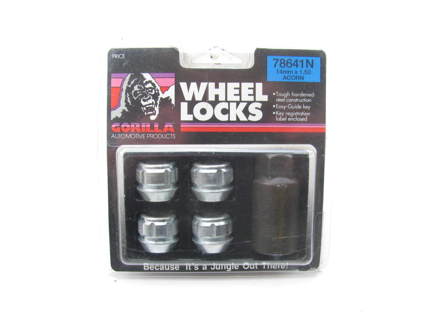 Gorilla 78641N Chrome Wheel Locks Locking Lug Nuts - 14mm X 1.50 Thread - Acorn