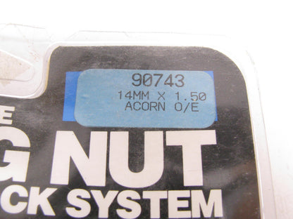 Gorilla 90743 - Acorn  Chrome Lug Nuts 14mm X 1.50 (Quantity: 16 Lugs/4 Locks)