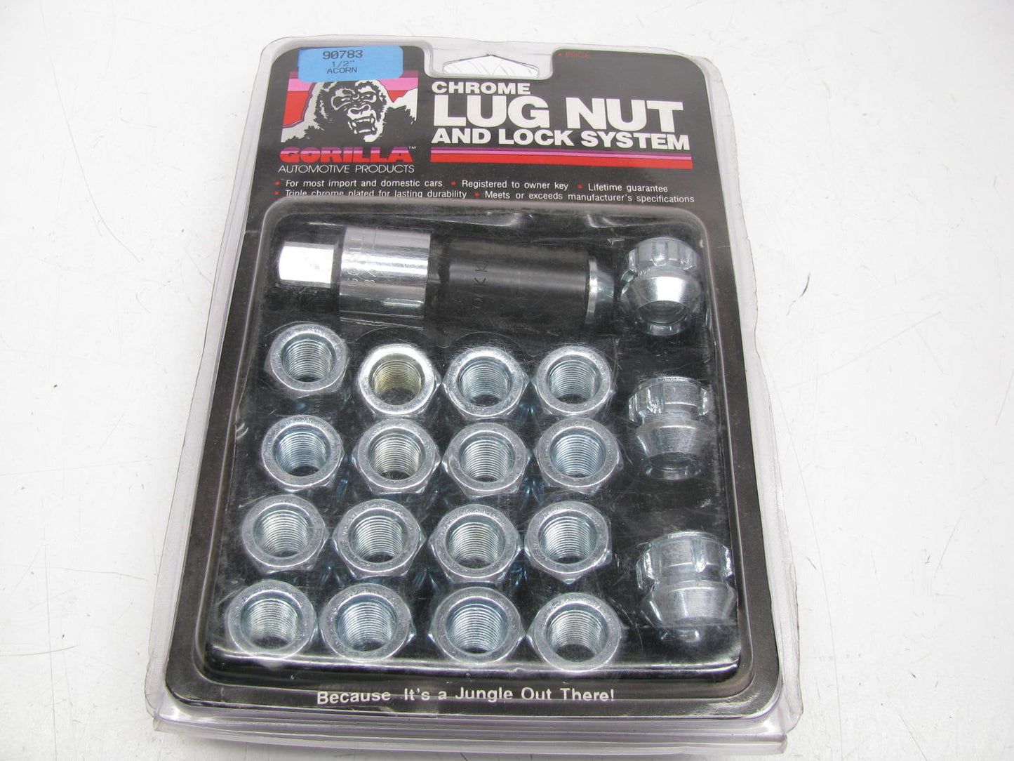 Gorilla 90783 - Acorn Bulge  Lug Nuts& Locks  1/2'' Set Of 20 =  16 Lugs/4 Locks