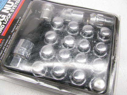Gorilla 14mm X 1.5 Lug Nut & Lock Set Tapered  Seat RH Thread  4 Locks, 16 Nuts