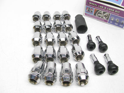 Gorilla 91903 Acorn Bulge Wheel Installation Kits 14mm X 2.00, 16 Lugs / 4 Locks