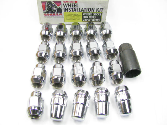 MISSING VALVE STEMS Gorilla 91943HT Lug Nut Set M14x1.5 Lug Nuts, 4 Wheel Locks