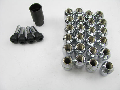 Gorilla 91984 1/2'' Thread Acorn Bulge Wheel Lug Nuts & Lock Installation Kit