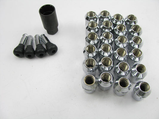 Gorilla 91984 1/2'' Thread Acorn Bulge Wheel Lug Nuts & Lock Installation Kit
