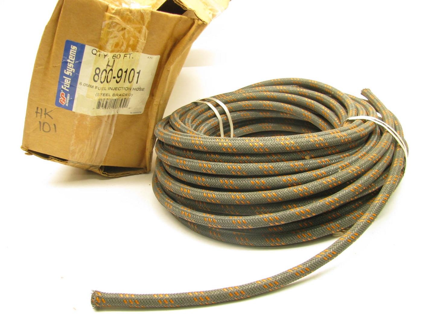 60 FEET - Gp Sorensen 800-9101 STEEL BRAIDED - Fuel Injection Hose 6MM