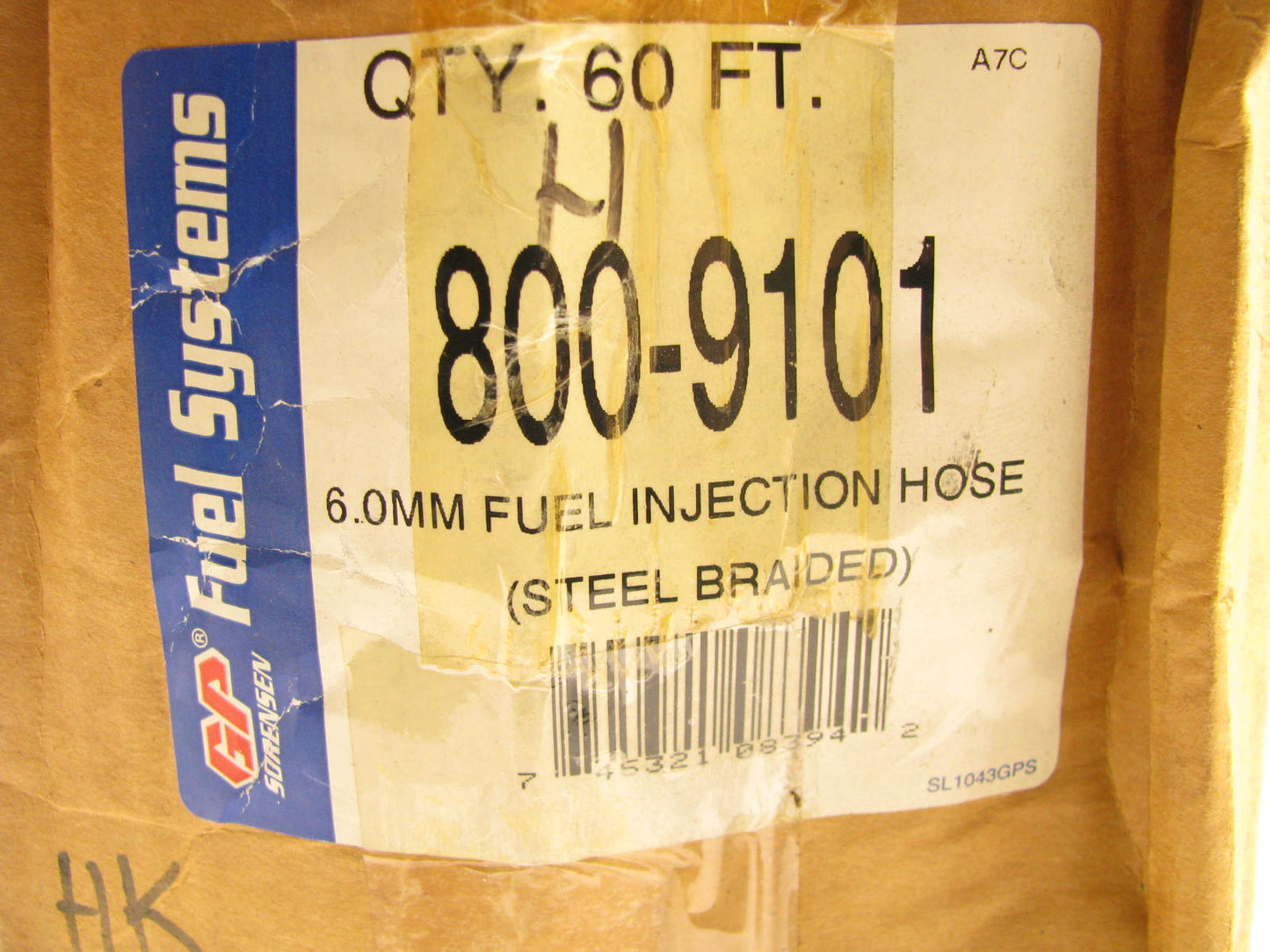 60 FEET - Gp Sorensen 800-9101 STEEL BRAIDED - Fuel Injection Hose 6MM
