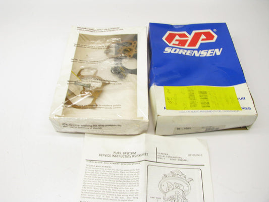 Gp Sorensen 96-105A Carburetor Rebuild Kit for 1954-55 Ford Holley R782 2-BBL