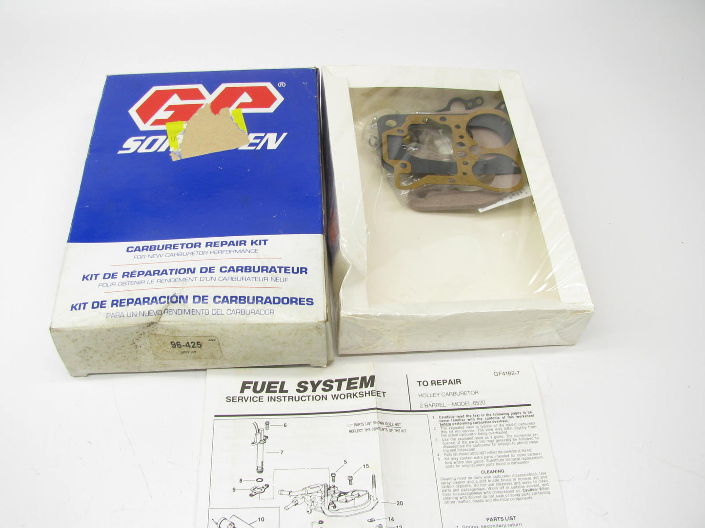 Gp Sorensen 96-425 Carburetor Rebuild Kit For Holley 6520