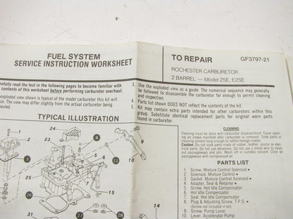 Gp Sorensen 96-428 Carburetor Rebuild Kit for 1981 GM Rochester 2-BBL 2SE E2SE