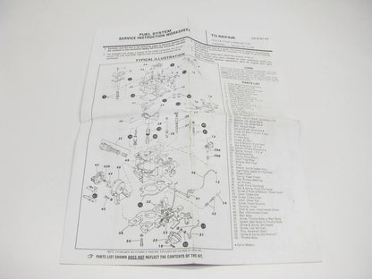 Gp Sorensen 96-440 Carburetor Rebuild Kit