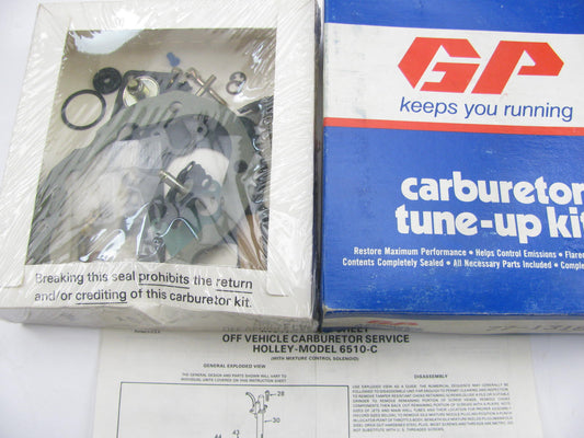 Gp 77-1318 Carburetor Rebuild Kit 1980-1987 Chevrolet Pontiac Holley 2BBL